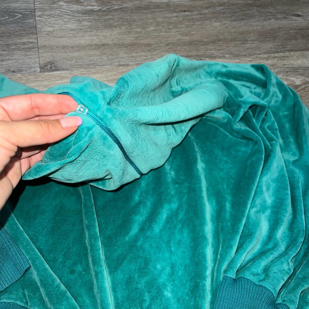 Givenchy for ChesaVelour Aqua Quarter Zip - Picture 4 of 11